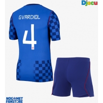Hrvatska Josko Gvardiol #4 Gostujuci Dres za djecu SP 2026 Kratak Rukav (+ Kratke hlače)
